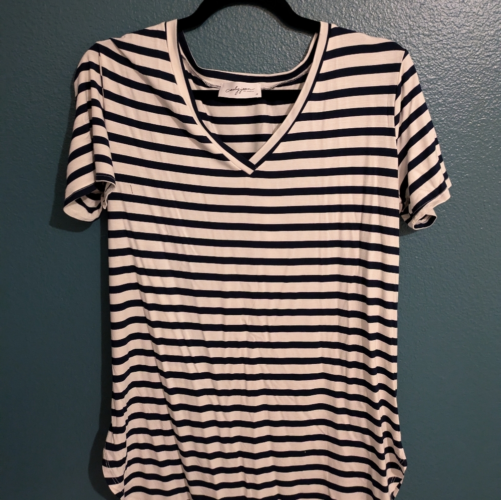 Carly Jean Los Angeles Cjs favorite v-neck tee Medium